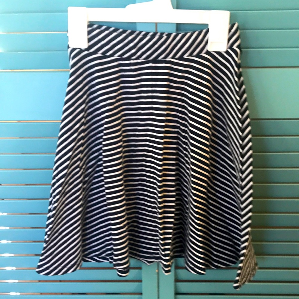 Black Striped Skirt